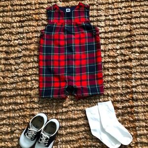 Baby Plaid Shortall